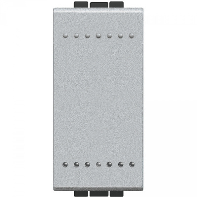Выключатель с винтовыми клемами, 1 мод Bticino Living Light Алюминий Bticino Living Light NT4001N