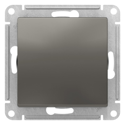 Выключатель 1-клавишный сх.1 10AX механизм Schneider Electric AtlasDesign Сталь Systeme Electric AtlasDesign ATN000911