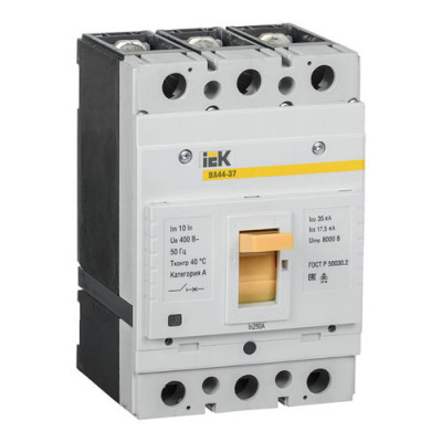 Автоматический выключатель IEK ВА44-37 3P 250A 35kA IEK ВА44-37 SVA4410-3-0250-35