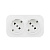 Розеточный блок с предварительным подключением 2 x 2К+З с защитными шторками - 16 A - 250 В~  IP 20 Legrand Quteo Белый 
