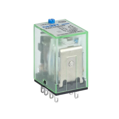 Промежуточное реле с кнопкой тестирования NJDC-17(D)/2Z 2 конт. с инд. LED 10А AC220В CHINT CHINT  651044CHINT