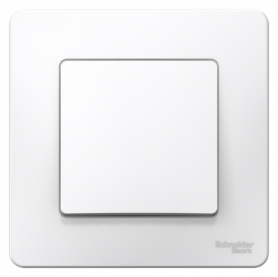 Переключатель 1-клавишный скрытой установки 10A 250B Systeme Electric Blanca Белый Systeme Electric Blanca BLNVS010601