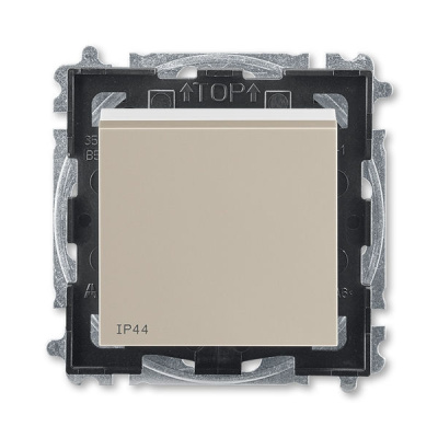 Переключатель одноклавишный IP44 кофе макиато / белый ABB Levit ABB Levit 2CHH596940A4018