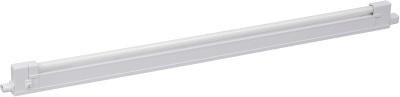 Светильник люминесцентный 17х397х42мм, шнур 1.8м, переходник 0.15м, 8W, G5/T4, IP20 белый IEK ЛПО2004A-1 IEK ЛПО LLPO0-2004A1-1-08-K01