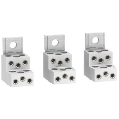 Клеммы алюминиевые шестикабелные 1,5-35мм2 250A упак 3шт Schneider Electric Compact/VigiCompact NSX100-250 Schneider Electric Compact NSX LV429248