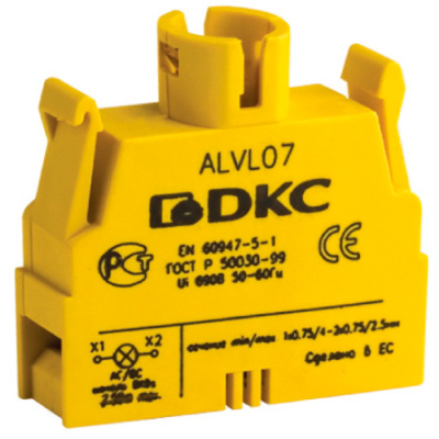 Контактный блок с клеммными зажимами под винт под лампу DKC BA9s DKC  ALVL07