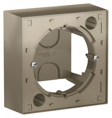 Коробка для наружного монтажа Schneider Electric AtlasDesign Шампань Systeme Electric AtlasDesign ATN000500