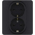 Розетка двойная с заземлением для скрытого монтажа 16 А, напряжение ~250В, 3680 Вт. IEK Inspiria Антрацит IEK Inspiria 673753