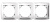 Рамка 3-постовая SE Дуэт Белый Schneider Electric Дуэт WDE000103