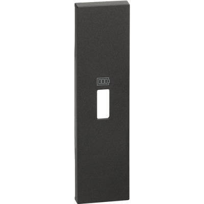Черный Лицевая панель для зарядных устройств USB 1 мод Bticino LivingNow Bticino Living now KG10C