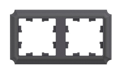 SE AtlasDesign ANTIQUE Рамка 2-постовая Базальт Systeme Electric AtlasDesign ATN101402