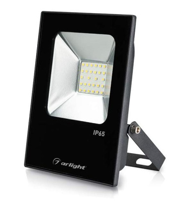 Прожектор светодиодный AR-FLAT-ICE-20Вт-220В Arlight Черный Arlight  023574Arlight
