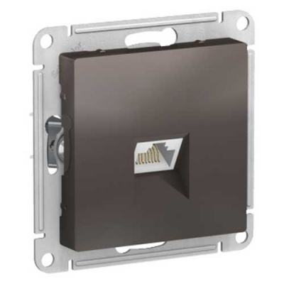 Розетка компьютерная RJ45 кат.6A механизм Schneider Electric AtlasDesign Мокко Systeme Electric AtlasDesign ATN000686