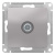 Розетка TV проходная 4DB механизм Schneider Electric AtlasDesign Алюминий Systeme Electric AtlasDesign ATN000392