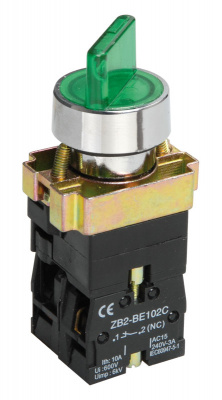 Переключатель LAY5-BK2365 2 положения зеленый IEK IEK  BSW90-BK-2-K06