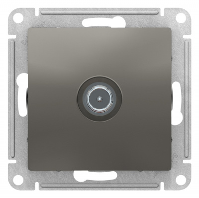 Розетка TV проходная 4DB механизм Schneider Electric AtlasDesign Сталь Systeme Electric AtlasDesign ATN000992