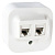 Розетка телефонная RJ11 + RJ45 кат.5е UTP IP20 IEK Quteo Белый