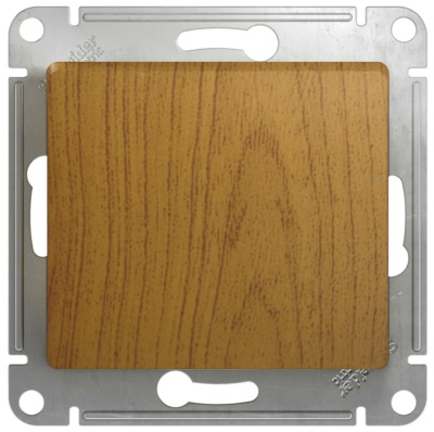 Выключатель кнопочный 10A (схема 1) Systeme Electric Glossa Дуб Systeme Electric Glossa GSL000515