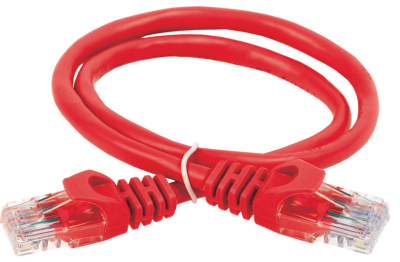 Коммутационный шнур (патч-корд), кат.5Е UTP, 3м, красный ITK ITK  PC04-C5EU-3M