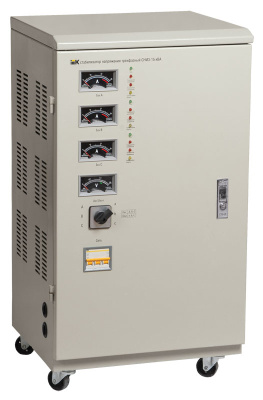 Стабилизатор напряжения электромеханический 15kVA 3х22,5A вход.напряжение 160-250V IEK СНИ3 IEK СНИ3 IVS10-3-15000