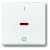 Клавиша для махан. 1-клавишного выключ./переключателя/кнопки с красной линзой с маркировкой "I/O" ABB Solo/Future Davos/Альпийский белый ABB Solo/Future 2CKA001751A2750