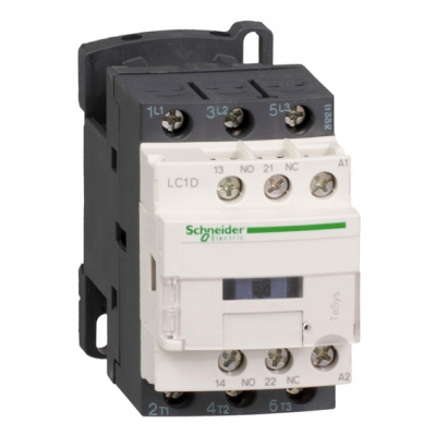Контактор 380V 9A, 3НО / доп.конт. 1НО+1НЗ, катушка 220V~ 50/60Гц, винт.зажим Schneider Electric TeSys D Schneider Electric TeSys D LC1D09M7