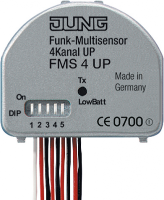 Радиопередатчик многофункциональный 4 канала JUNG Jung Jung Механизмы FMS4UP