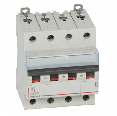 Автоматический выключатель 4P 1A C 6kA Legrand DX3 Legrand DX3 407920