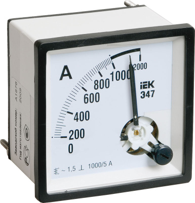 Амперметр 600/5A класс точности 1,5 72х72мм IEK Э53 IEK  IPA10-6-0600-E