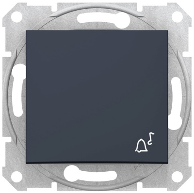 Выключатель 1-клавишный кнопочный с символом "Звонок" 10A Schneider Electric Sedna Графит Schneider Electric Sedna SDN0800170