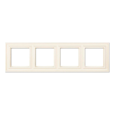 Рамка 4-постовая Jung Eco Profi DECO Слоновая кость Jung Eco Profi DECO EPD484
