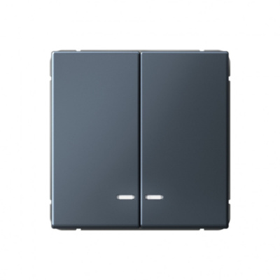 ARTGALLERY 2-клавишный ВЫКЛЮЧАТЕЛЬ с подсветкой, сх.5а, 10АХ, механизм, ГРИФЕЛЬ Systeme Electric ArtGallery GAL000753