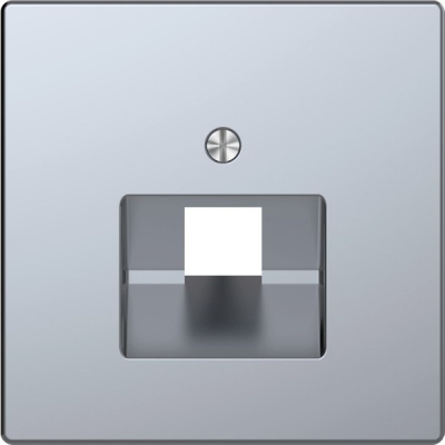 Накладка розетки компьютерной 1хRJ45 Merten D-Life Нержавеющая сталь Merten D-Life MTN4521-6036