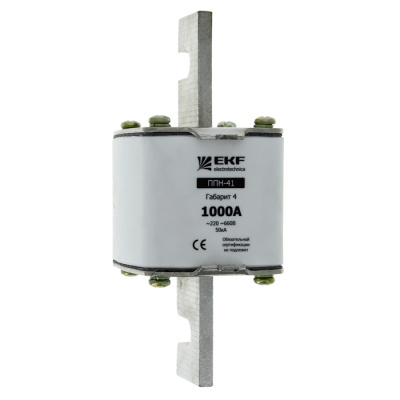 Плавкая вставка 1250/1250A габарит 4 EKF PROxima ППН-41 EKF ППН fus-41/1250
