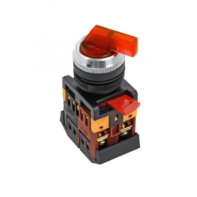 Переключатель 2P красный с подсветкой 380В NO+NC EKF PROxima ANLC-22 EKF ANLC psw-anlc-2p-r-380