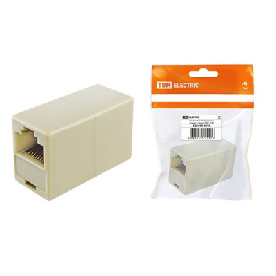 Проходник компьютерный проходник гнездо - гнездо 8P8C TDM TDM ELECTRIC  SQ1809-0019
