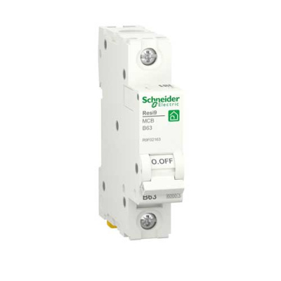 Автоматический выключатель 1P 63А (B) 6kA Schneider Electric Resi9 R9F02163