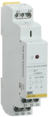 Реле промежут. OIR 2 конт. 8А 24В AC/DC IEK IEK  OIR-208-ACDC24V
