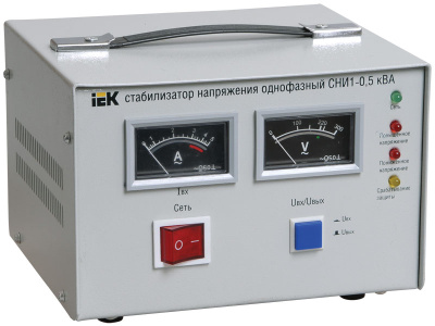 Стабилизатор напряжения электромеханический 1,5kVA 6,75A вход.напряжение 160-250V IEK СНИ1 IEK СНИ1 IVS10-1-01500