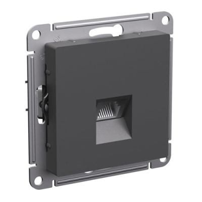 SE AtlasDesign Розетка компьютерная Базальт RJ45 кат. 6A механизм Systeme Electric AtlasDesign ATN001486