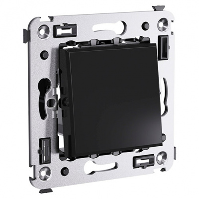 Инвертор одноклавишный в стену, "Avanti", "Черный квадрат" DKC DKC Avanti 4402123DKC