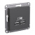 SE AtlasDesign Розетка USB Базальт A+A 5В/21 А 2х5В/105 А механизм Systeme Electric AtlasDesign ATN001433