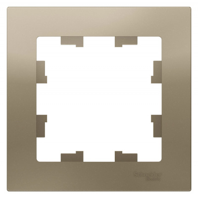 Рамка 1-постовая Schneider Electric AtlasDesign Шампань Systeme Electric AtlasDesign ATN000501