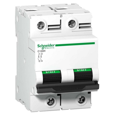 Автоматический выключатель 2P 63A D 15kA, A9N18500 Schneider Electric Acti 9 Schneider Electric Acti9 A9N18500