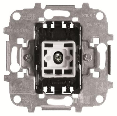 Механизм Выключатель 1-клавишный с индикацией 10A ABB NIE ABB Olas/Tacto/Zenit/Sky 2CLA810150A1001