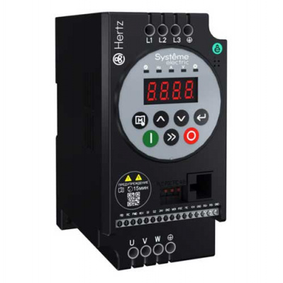 Systeme Electric Преобразователь частоты STV050 Hertz 2,2 кВт 380В ЭМС С3 + LED панель оператора Systeme Electric STV050 STV050U22N4