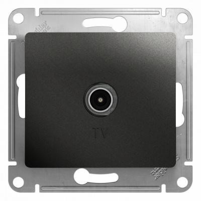 Розетка TV механизм Systeme Electric Glossa Антрацит Systeme Electric Glossa GSL000793