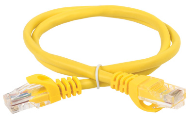 Коммутационный шнур (патч-корд), кат.5Е UTP, 3м, желтый ITK ITK  PC05-C5EU-3M