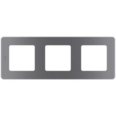 Рамка декоративная универсальная, 3 поста, Legrand Inspiria Дымчатый Legrand Inspiria 673957