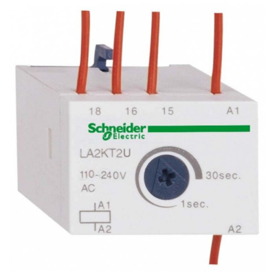 Блок вспомогательных контактов с выдержкой времени 1...30с AC/DC 24...48V Schneider Electric Schneider Electric  LA2KT2U